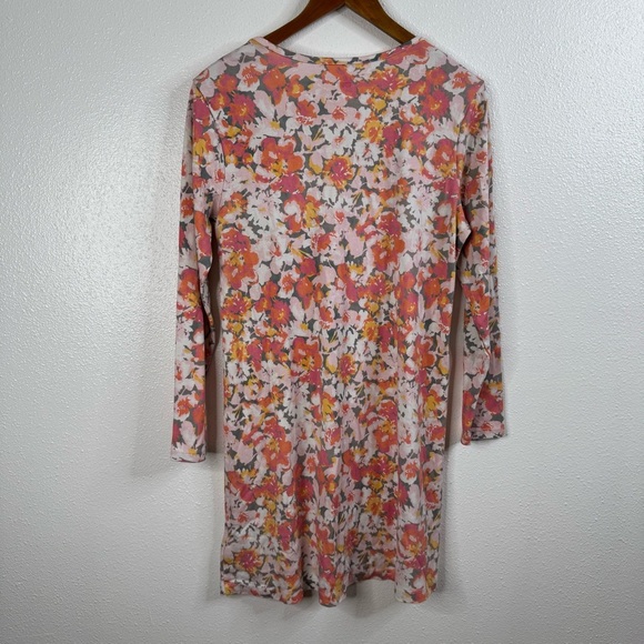 Lands’ End Floral Long Sleeve Swing Dress Size Medium - Picture 2 of 5